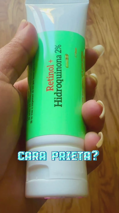 RETINOL+ HIDROQUINONA2%  Vitamina E,B5 es una solución efectiva que Combate MANCHAS/ e hiperpigmentación